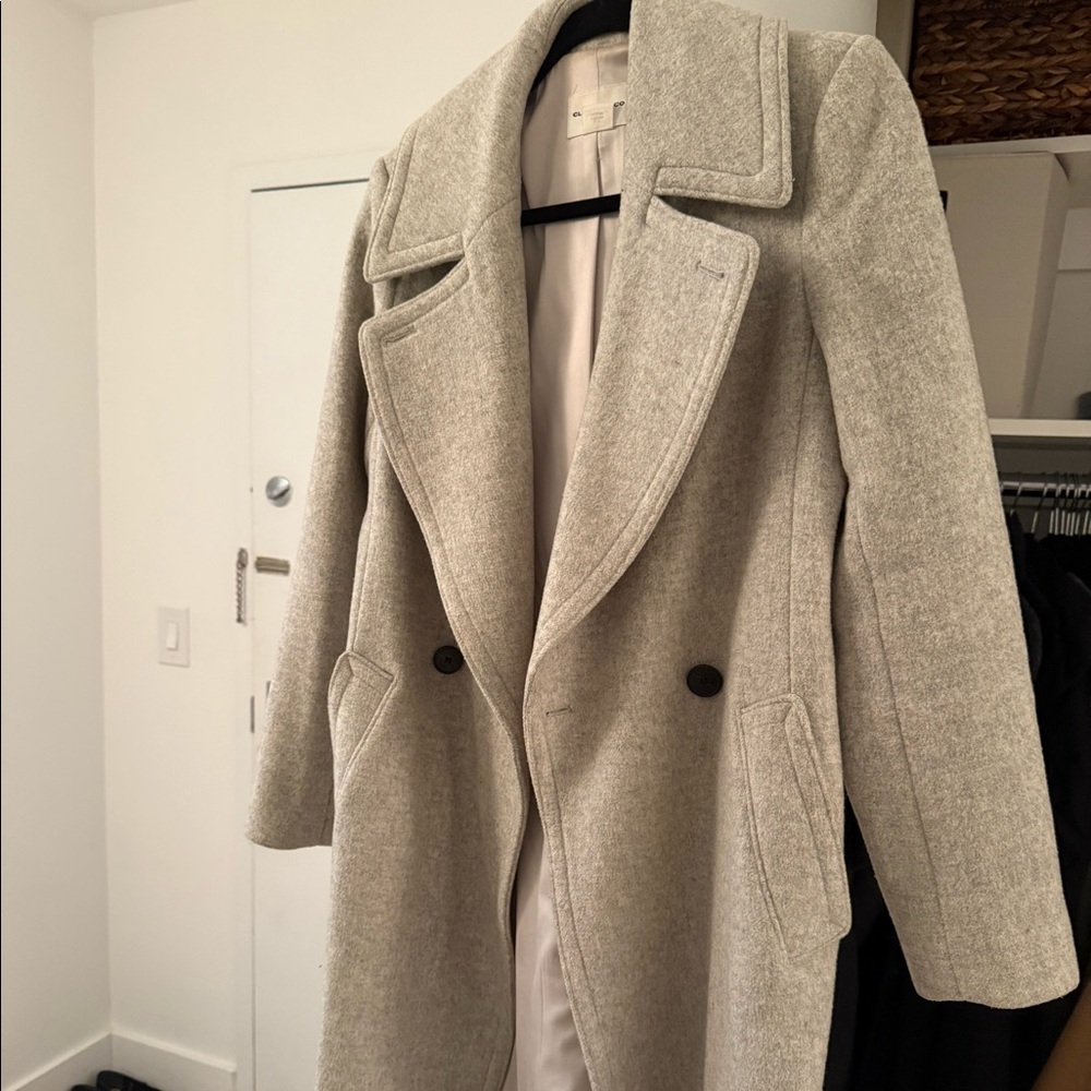 Club Monaco grey wool coat